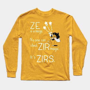 Pronoun Mage, Ze Long Sleeve T-Shirt